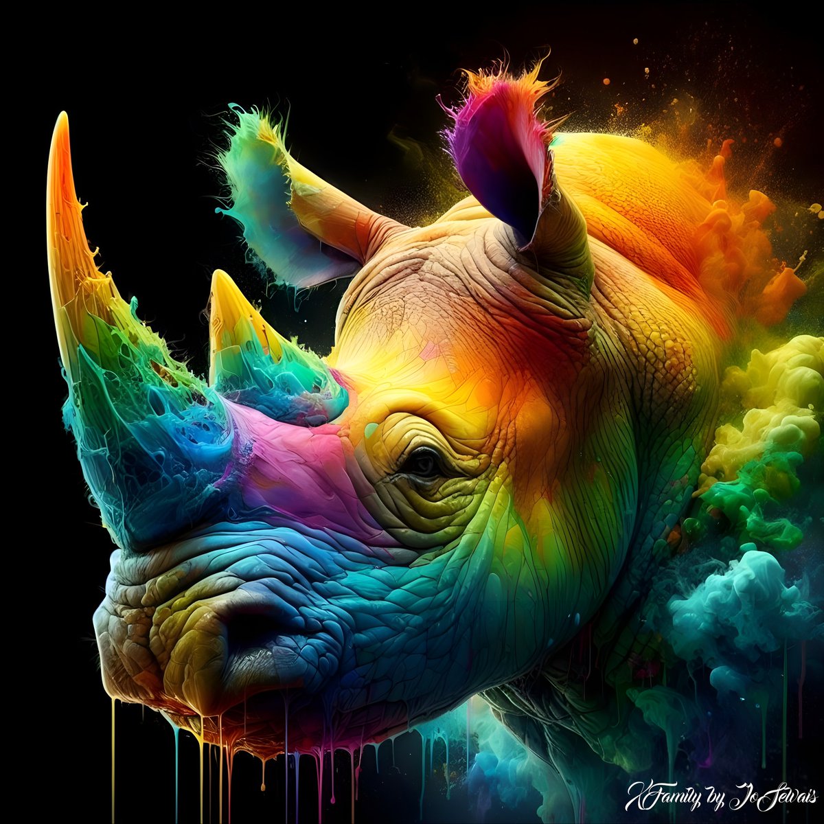 Chez @PixelArtxFamily, c'est le #rhinocéros majestueux qui était mis en avant, recevant non seulement son #nft mais aussi son magnifique chef-d'œuvre artistique.

Faire offre sur xoxno 👇
xoxno.com/nft/PIXELART-4…
