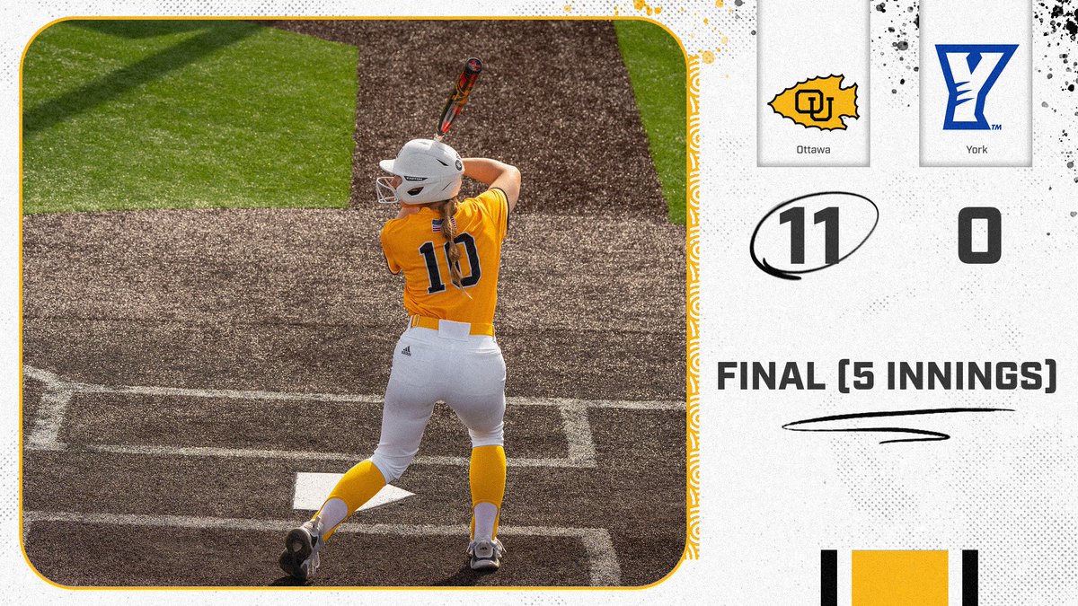 .@OttawaBravesSB completes the sweep by defeating @YUPanthers 11-0 in game two!

#BraveNation x #kcacscores