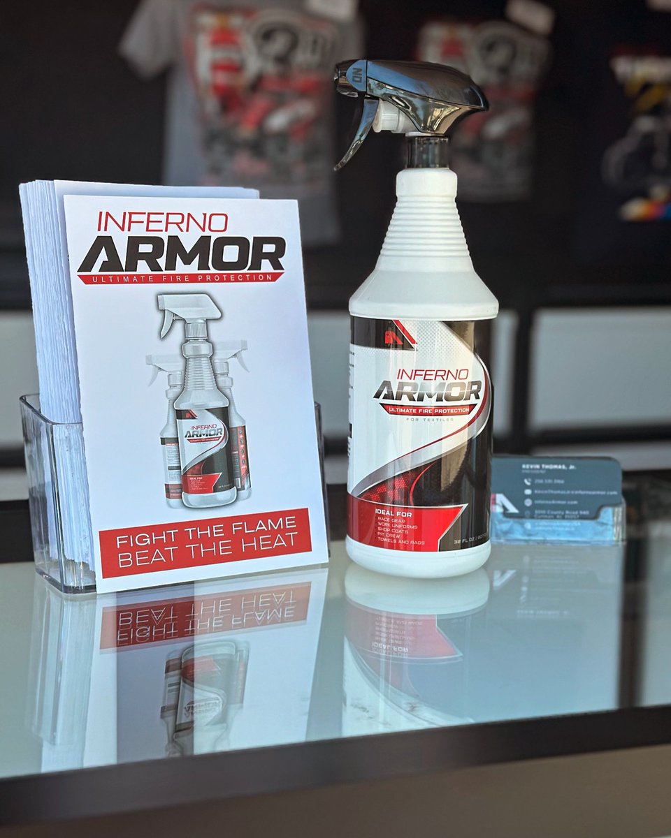 Inferno Armor available at a race track near you! 

#InfernoArmor #UltimateFireProtection #SprayIA #HeatTransfer InfernoArmor.com
