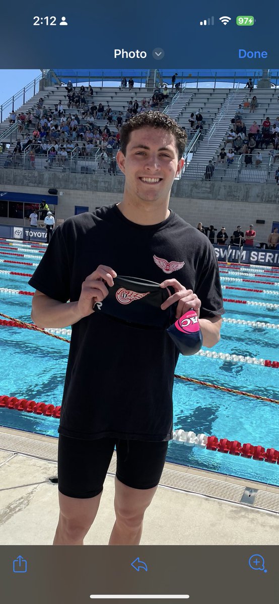 Indy bound!! #DenisonProud of Patrick with his 1st ever trial cut. Well done!!! @DenisonSwimDive @DenisonSports @DenisonU