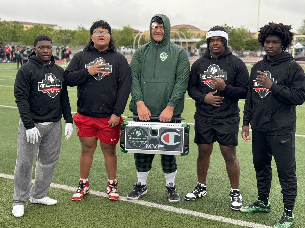 NorCal @NPShowcases session one MVPs: RB Jordin Thomas, OL Jonathan Ybarra, Overall MVP Tommy Tofi, DL Robert Rooks, LB Landon McClendon