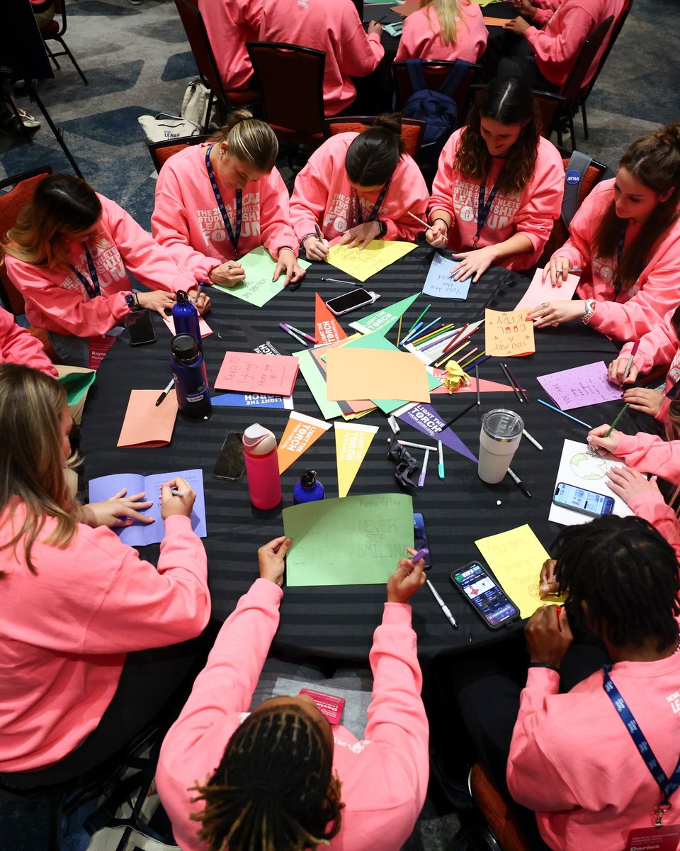 Friendship bracelets, decor kits and more are ready for @CoolKidsOrg from the learners at the Student-Athlete Leadership Forum! 🫶 #NCAALearnLead