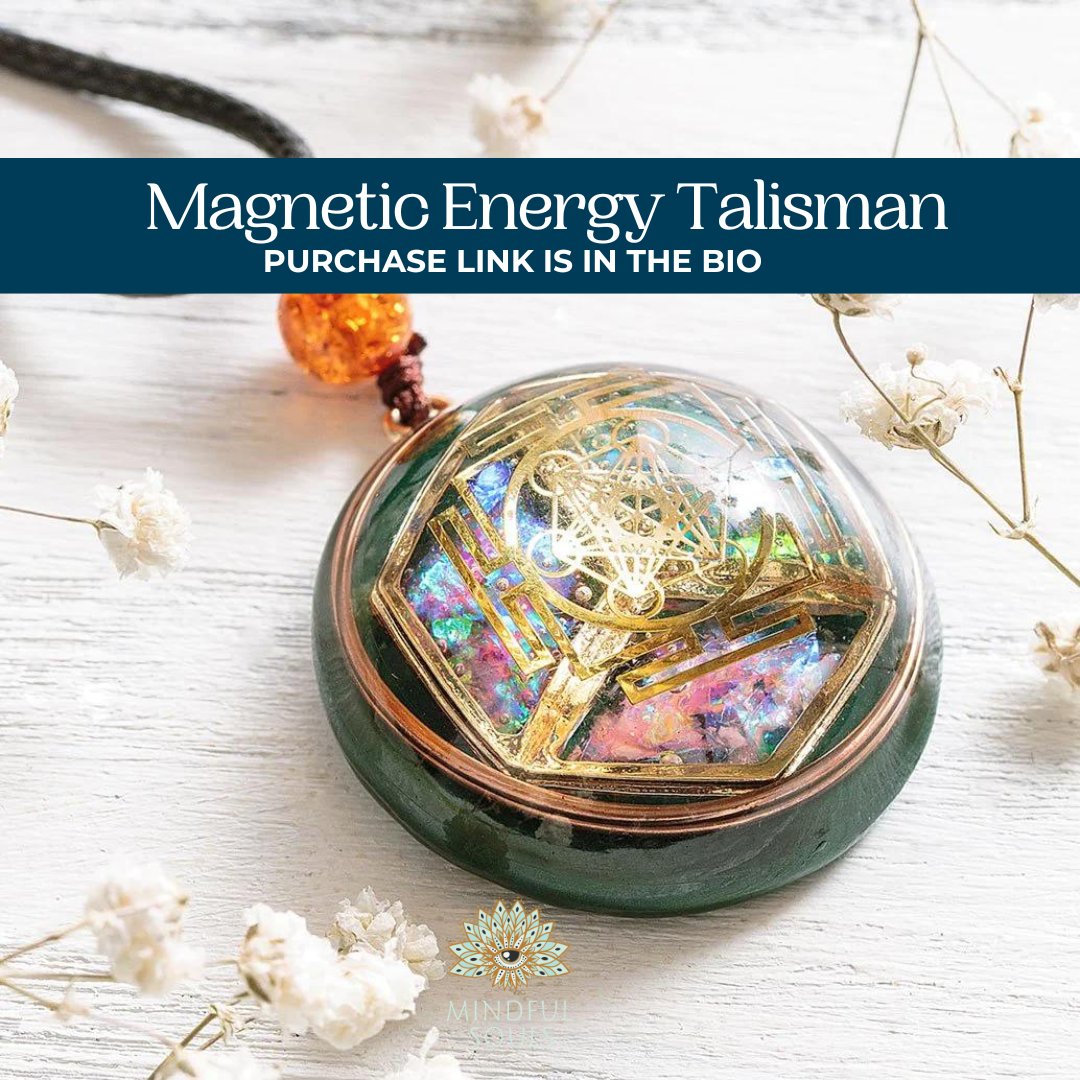 Improve your Spirituality with out Magnetic Energy Talisman 🙏✨️ The Magical Talisman collects magnetic energy that may aid your overall state of body, mind, and spirit 🧘‍♀️ mindfulsouls.com/products/magic…