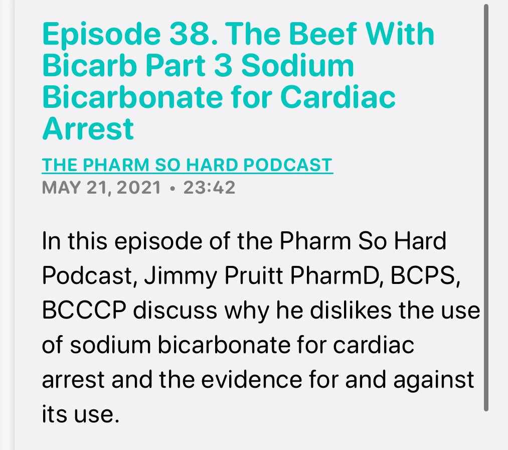 All things bicarb #cardiacarrest #EMS #ER