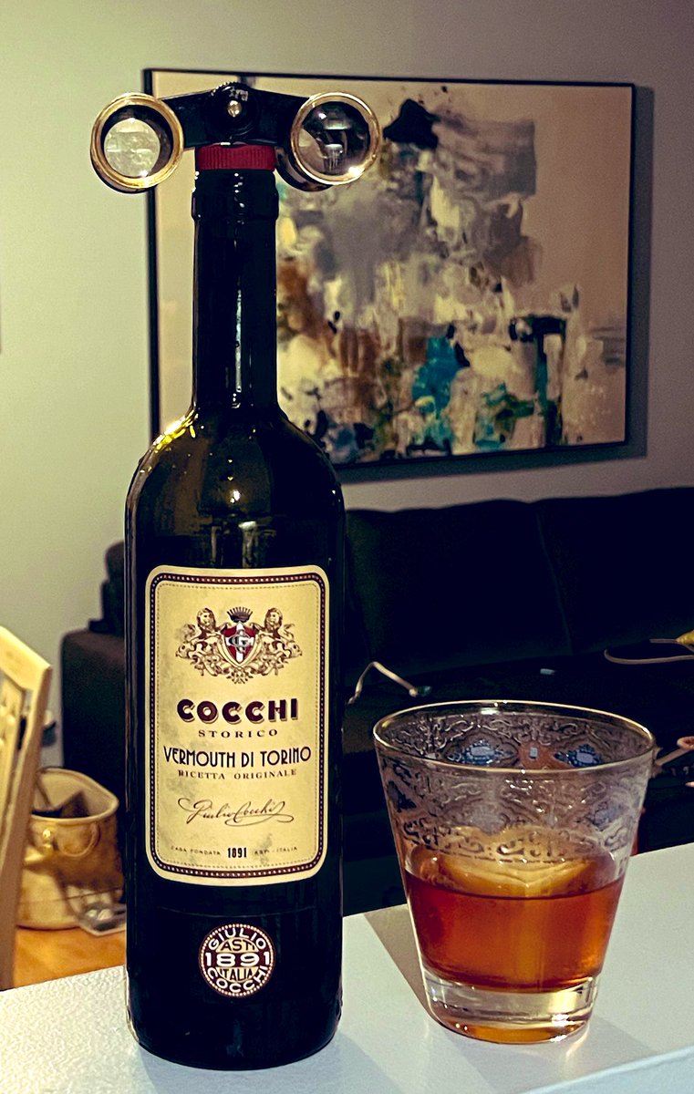 1. Did I need another cassette deck? No. But this is the goddamned Walkman Sports. There was no way I was leaving the thrift shop without it. 2. Nightcap ambrosia, topped with thrift shop opera glasses. If this vermouth were an opera, it would be Cocchi fan tutte (Mozart joke).