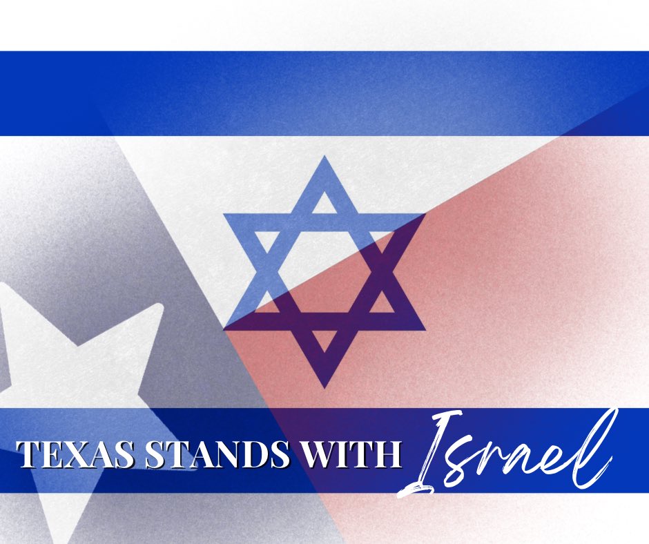 Texas stands with Israel and its people. Texas stands with our Jewish friends across the world.