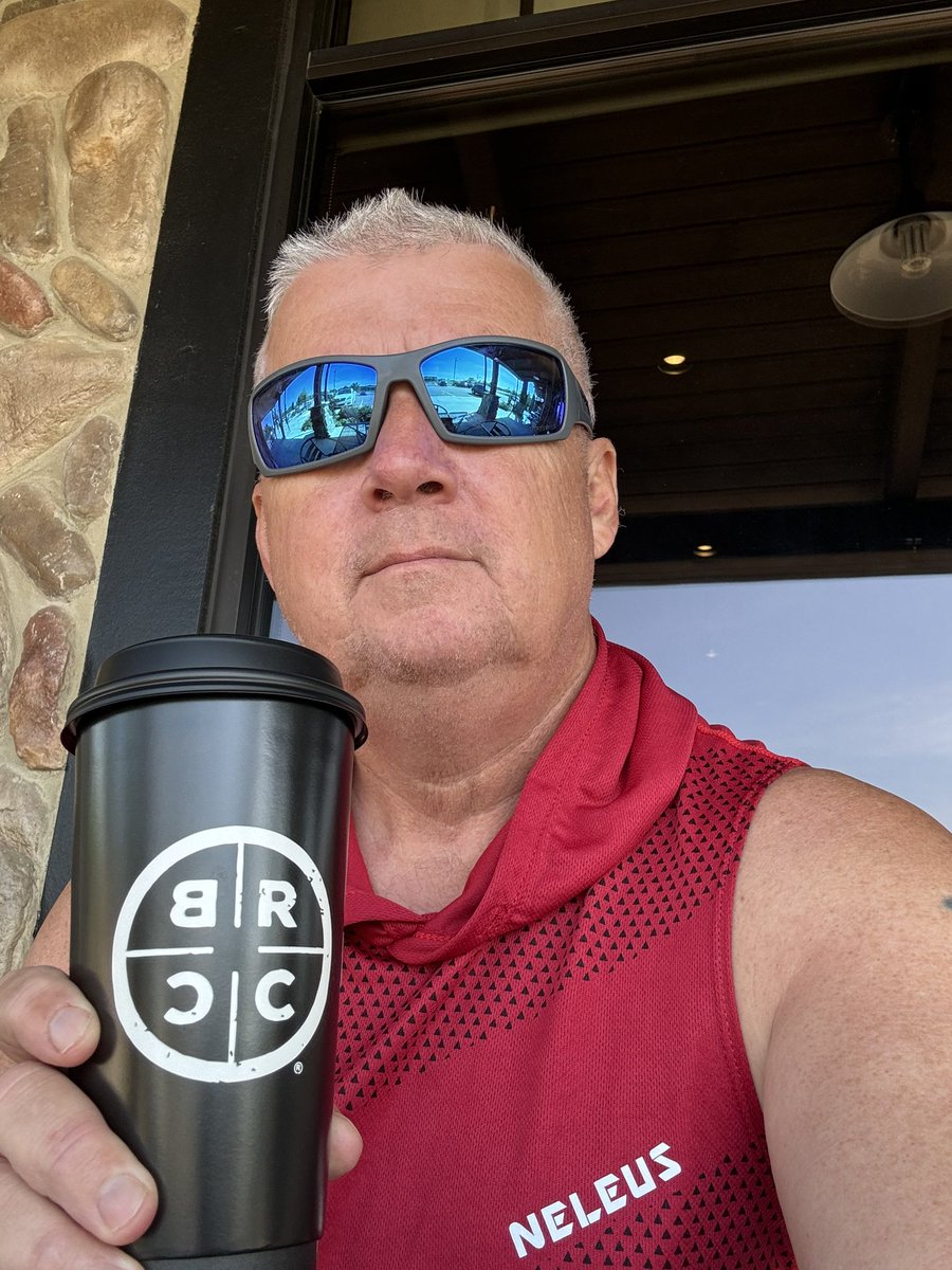 I ran the Not Ya Mama 5K+ chili run today follow by post race coffee at @blckriflecoffee . Race was in Calhoun, LA and coffee in Ruston. #healthybodyhealthymind #veteransuicideprevention 🇺🇸