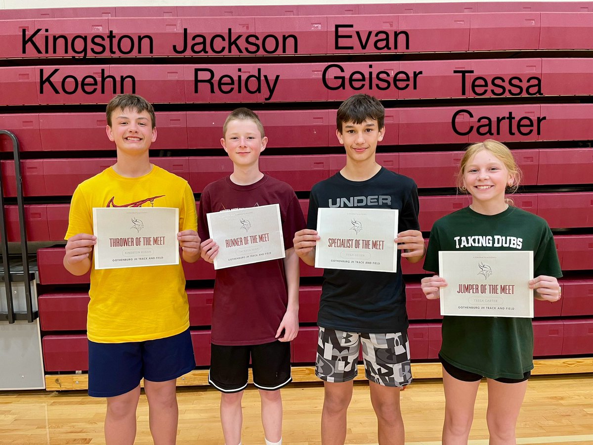 nrubenthaler's tweet image. A big shout out to these #athletesofthemeet. They represent the versatility and grit of the Swede JH track program. Congratulations, athletes! @SwedesAD @GBurgSwedes @TillerMargaret @SwedeImpact