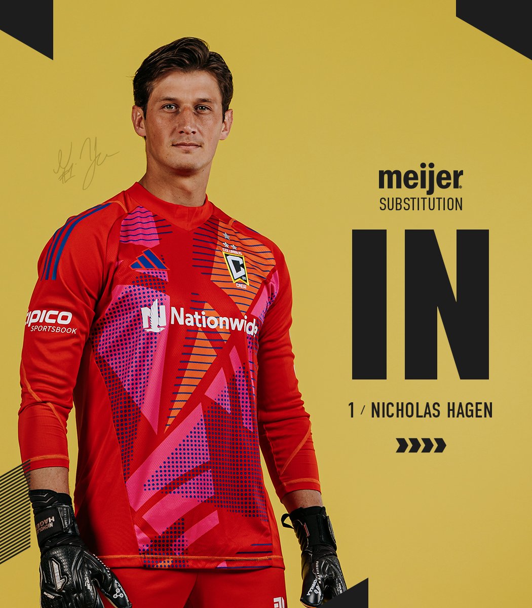 ColumbusCrew's tweet image. Crew Substitution:

Hagen 🔄 Bush

#Crew96 | @meijer