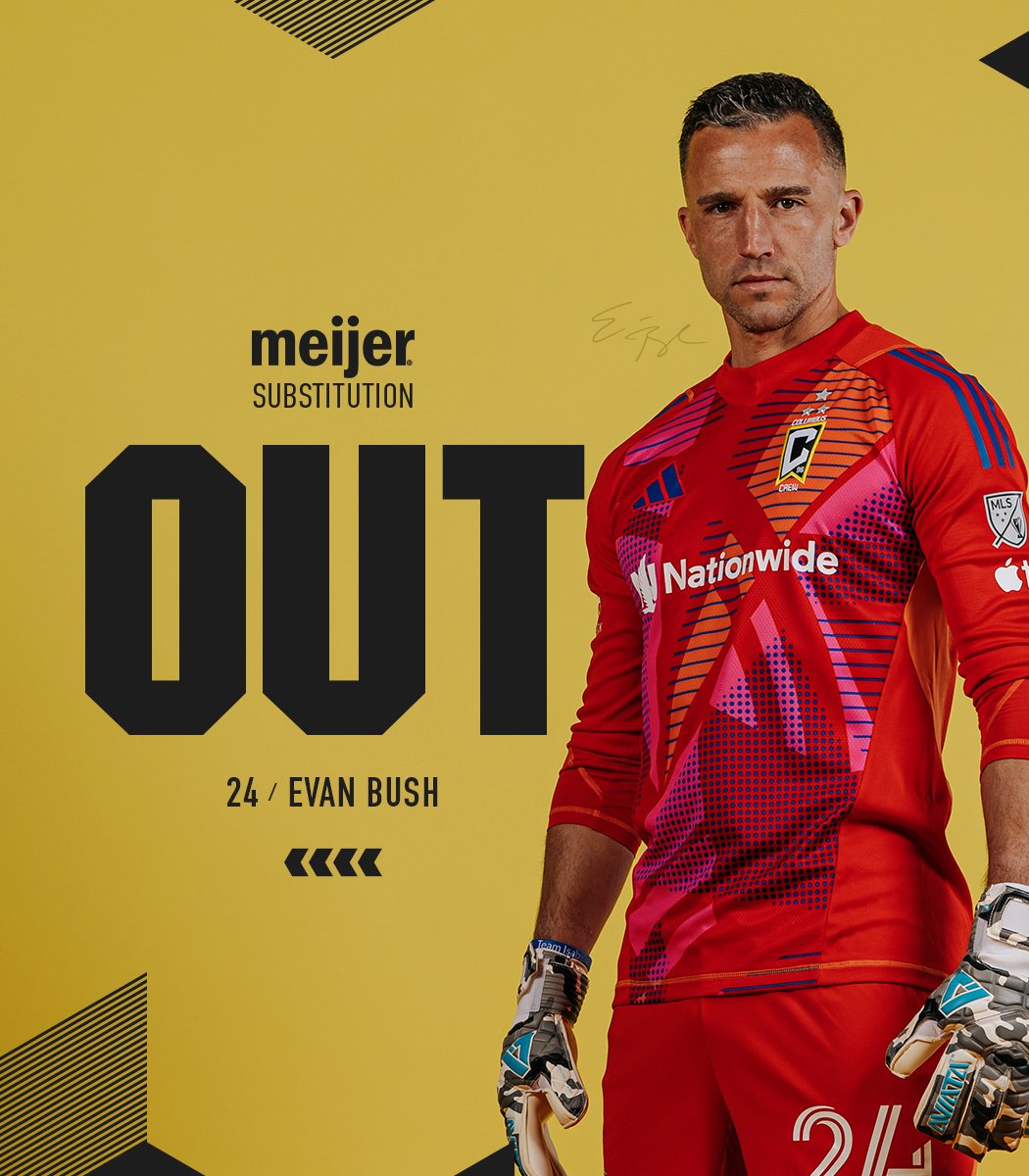 ColumbusCrew's tweet image. Crew Substitution:

Hagen 🔄 Bush

#Crew96 | @meijer