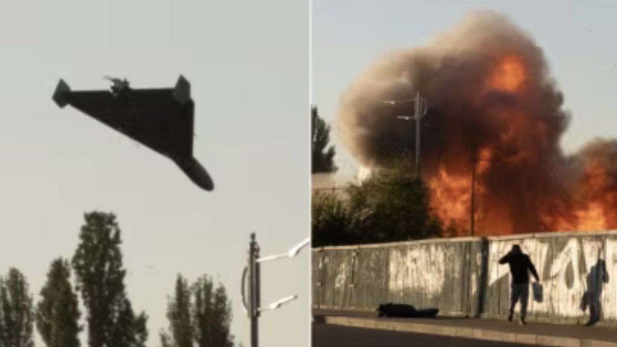 joncoopertweets's tweet photo. The same Iranian Shahed 136 “suicide” drones that are attacking #Israel today have been attacking #Ukraine for two years now.
Ukraine and Israel face the same enemy — Iran. Military aid to Ukraine will help Israel, and vice versa. It’s time for @SpeakerJohnson to allow a vote! https://t.co/6hUj3NcqDa