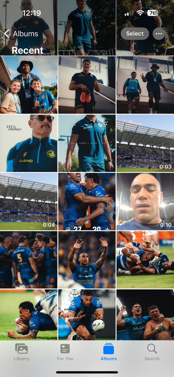 janenmortimer's tweet photo. pov: you work in sport content and this is what your camera roll looks like during the season https://t.co/QkqOnax751