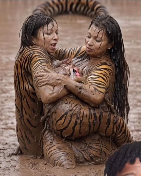 CampbellAJ70's tweet photo. What do you see here?
Two ladies dressed in Tiger suits in the water? What if you squint your eyes? #Manipulation #FunPics #MediaTricks #BlackTwitter https://t.co/0Rw2EuWSLd