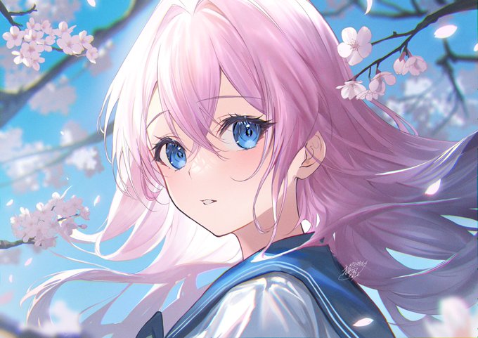 「青い眼 桜」のTwitter画像/イラスト(新着)｜3ページ目