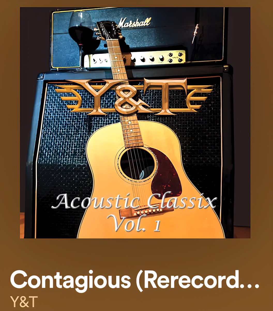 #ギターorベースが主張してるジャケット貼ろうぜ

Acoustic version もやたらカッコいい
ベスト選曲 & Rerecordingで、
いつ聴いても気持ちいいアルバムです😋
#YandT 

youtu.be/2WaBmeXuZdw?si…