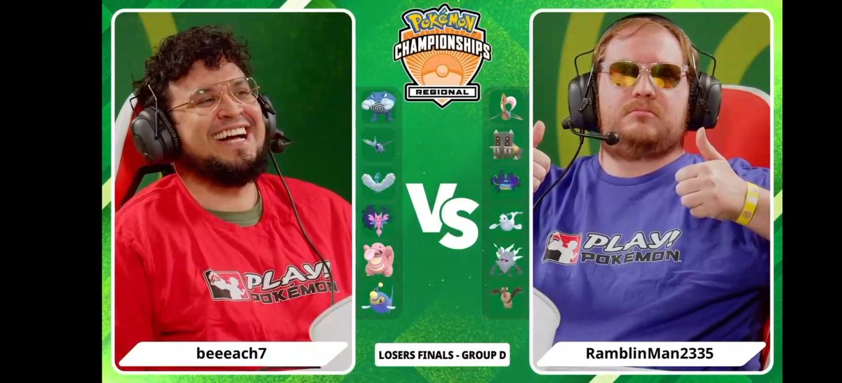 As the casters stated after the match, I should probably change my name to (no)DebuffMan after my losers finals match in Orlando 🤣. Congrats to <a href="/BernardoM6692/">beeeach7</a> on advancing and the fun battles! 
+60 this weekend, 464/500!

#PlayPokemon 
#PokemonGOApp