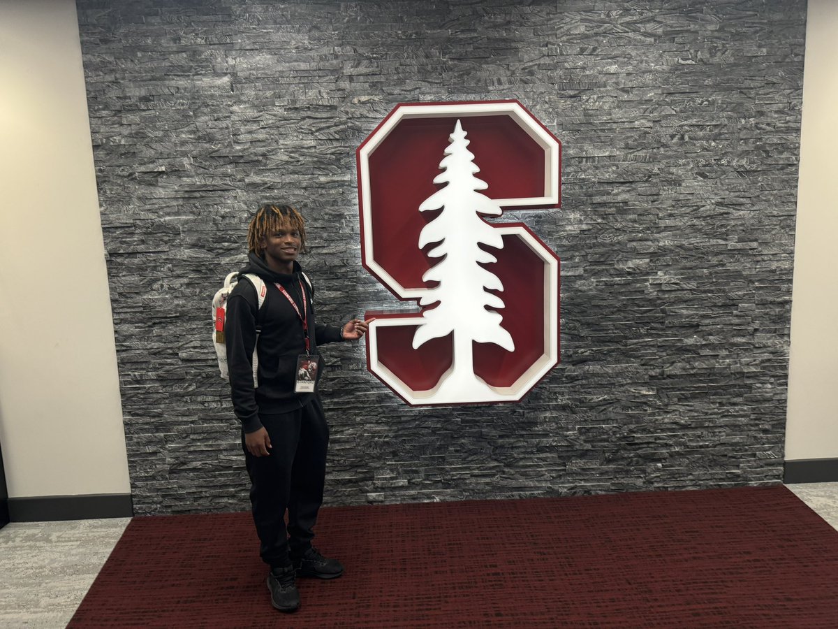 Had a great visit at Stanford this weekend!! Can’t wait to be back in the summer!! @ashton_d12 @TroyTaylorStanU @CoachPehrson @Albert_GarciaFB @CoachAprilOLB @buford_football