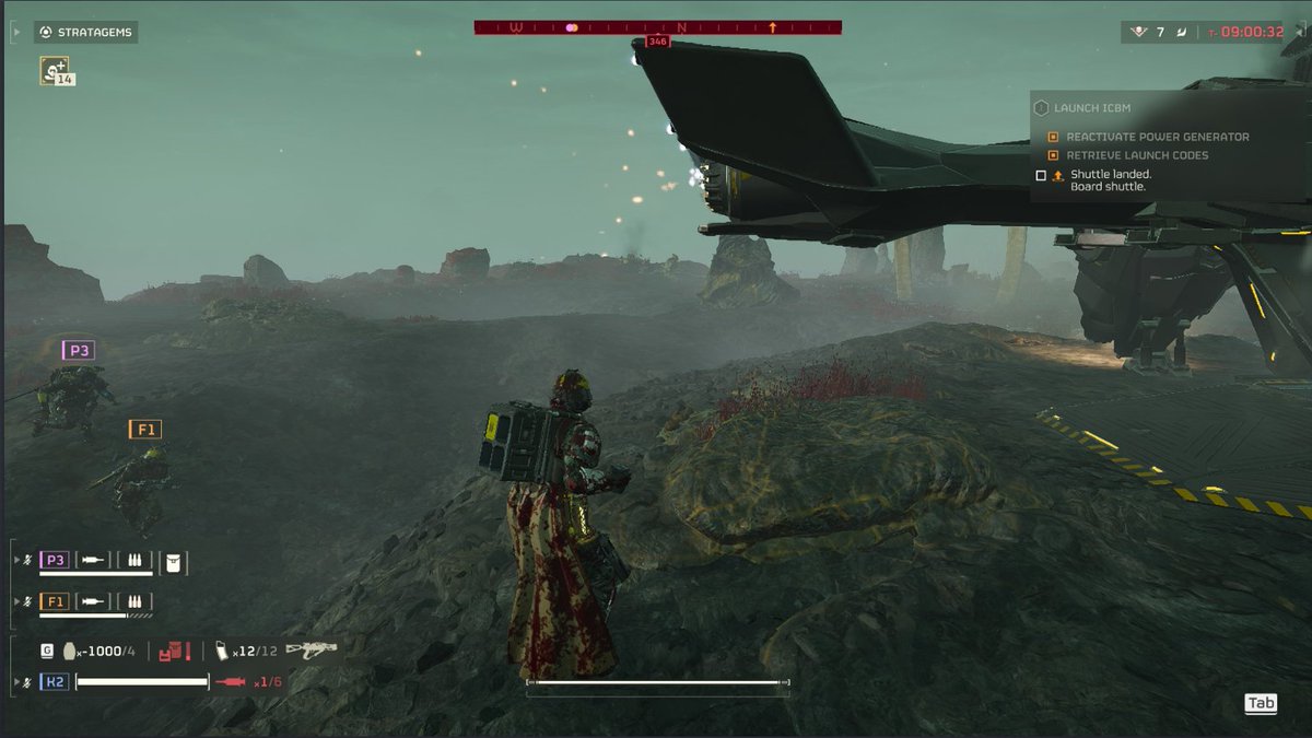 InemuriK's tweet photo. I am going to be so sad when the devs patch this glitch. It is way too much fun. #HelldiversII https://t.co/f1yhsJIQeW