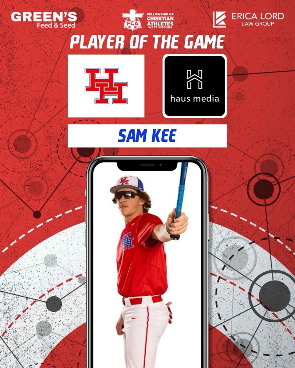 haus media (@haus_media) on Twitter photo <a href="/haus_media/">haus media</a> Player of the Game <a href="/baseball_HHHS/">Herbert Hoover Huskies Baseball</a> Sam Kee who went 2-4, with 4 RBI’s, and hit a Grand Slam to help the Huskies defeat Robert C Byrd 18-4‼️⚾️🔥 
Presented by: Erica Lord Law Group, PLLC , FCA, Charleston, WV , Green's Feed & Seed Charleston
📸 Photo Credit: <a href="/haus_media/">haus media</a> Player of the Game <a href="/baseball_HHHS/">Herbert Hoover Huskies Baseball</a> Sam Kee who went 2-4, with 4 RBI’s, and hit a Grand Slam to help the Huskies defeat Robert C Byrd 18-4‼️⚾️🔥 
Presented by: Erica Lord Law Group, PLLC , FCA, Charleston, WV , Green's Feed & Seed Charleston
📸 Photo Credit: