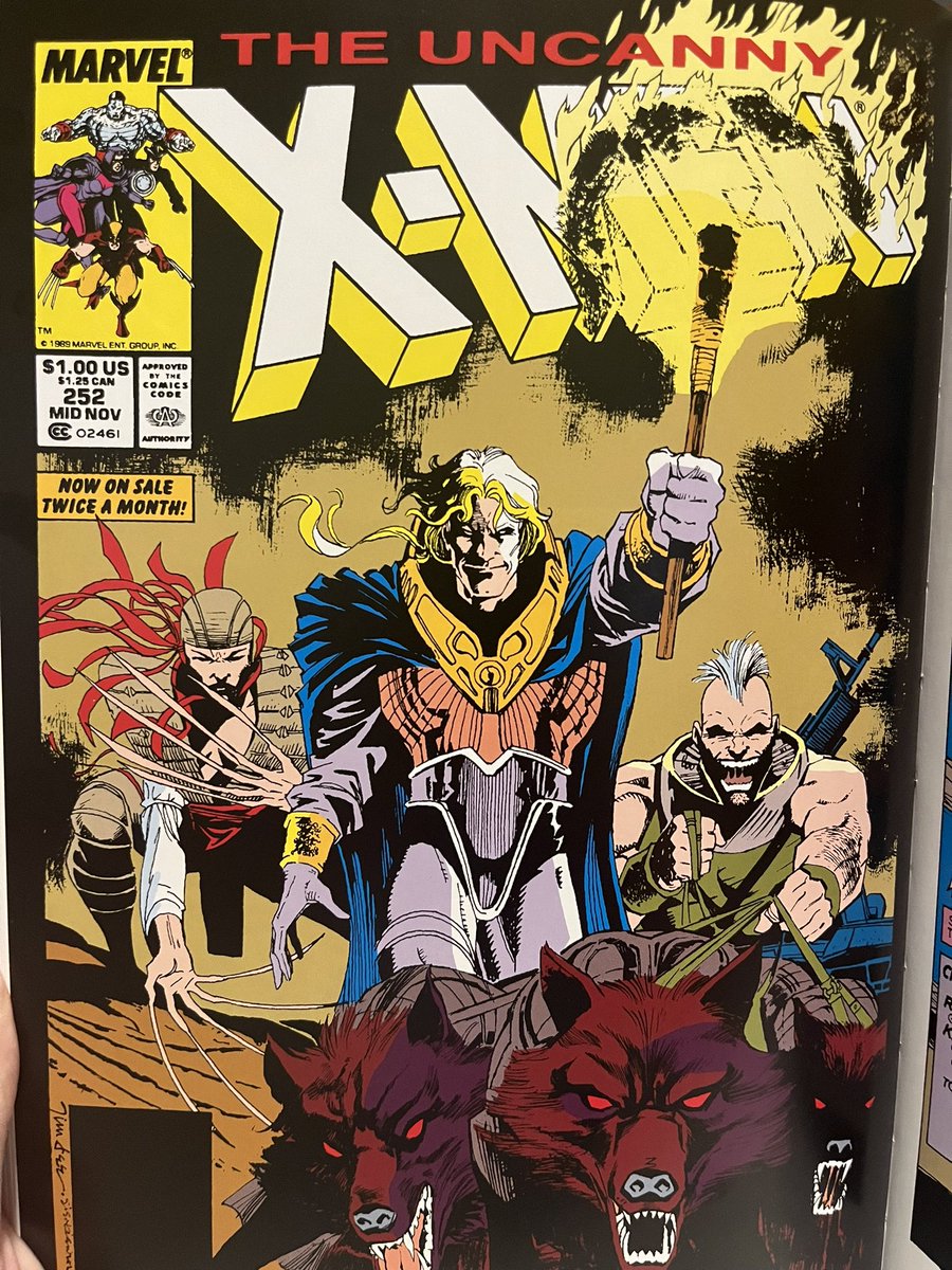 UXM #249-#253 by #ChrisClaremont, #MarcSilvestri, and #RickLeonardi. The end of the Outback era for the #XMen! These issues are real page turners as the Reavers force the team to disband and crucify Wolverine in an absolutely brutal story. We also get a Savage Land Adventure!