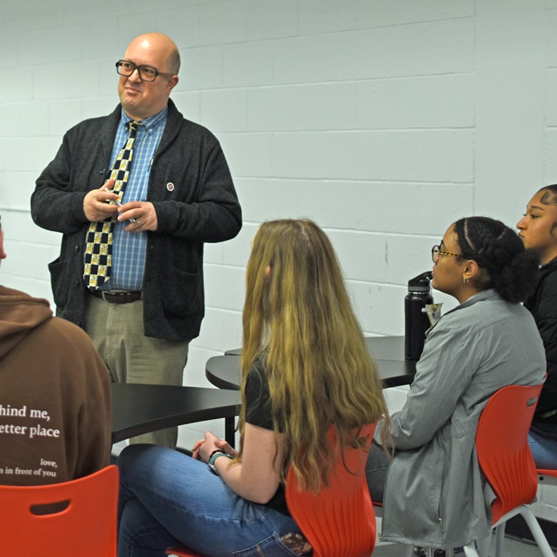 APSUeduc's tweet photo. ✨DAY IN THE LIFE✨ We introduced our new friends from the West Creek High School Academy of Teaching and Learning to what it means to #BeAGov!
📲 Email us at barrettam@apsu.edu to book your own #GovsTeach class trip and #ExperienceAustinPeay! https://t.co/TxWAozMSlI