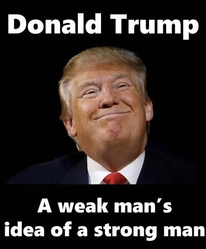 Trump is Weak Remember when Trump bragged about assaulting women by “grabbing’ ‘em by the p****.” Remember when a jury found him liable for the painful “forcible digital penetration” of E Jean Carroll. Trump is too weak and morally corrupt and wicked to lead America. #FDT