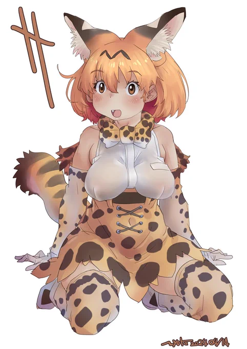 なんかいい感じに描けましたサーバルちゃん 
