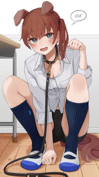 わ、わんっ……なんちゃって/// 