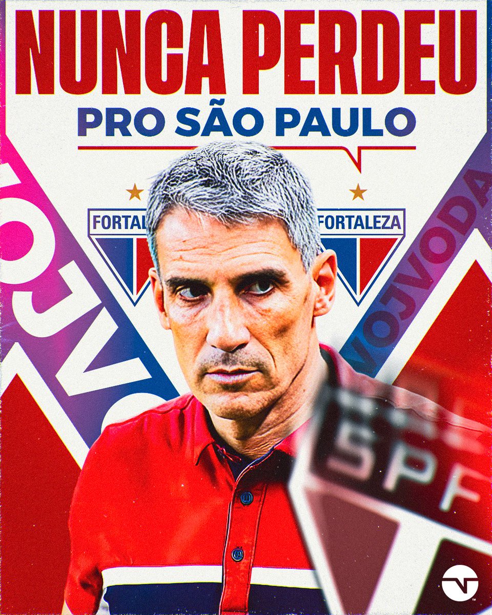 TNTSportsBR's tweet photo. UM PROBLEMÃO NA VIDA DO SÃO PAULO! 🥵🥵 Além de estar INVICTO PELO FORTALEZA contra o Tricolor, o Vojvoda ainda estava no Talleres que tirou os paulistas na pré-Libertadores em 2019... #Brasileirão2024 https://t.co/M4oQ3FZ8QP