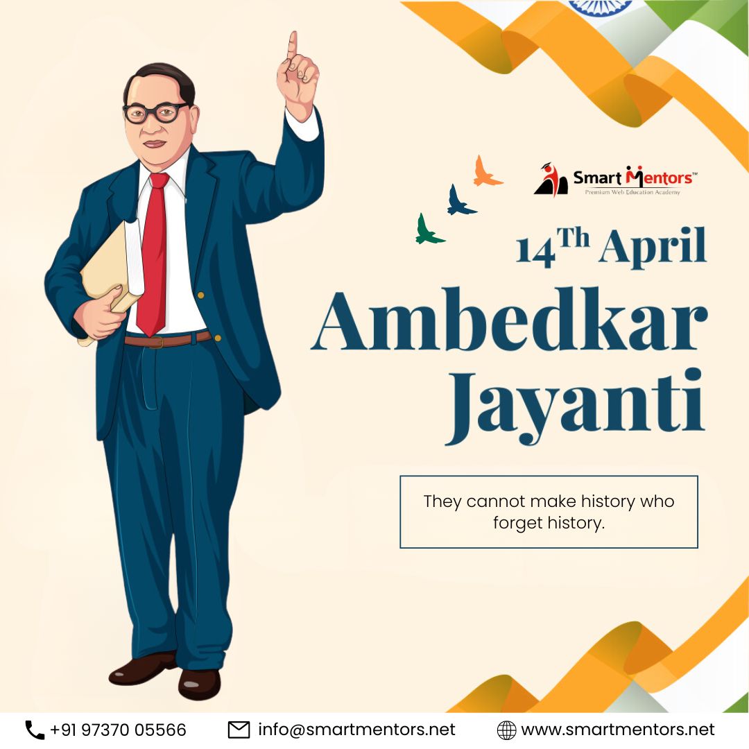 smart_mentors's tweet photo. They cannot make history who forget history. Happy Ambedkar Jayanti!

https://t.co/MRa032wg8s

#smartmentors #ambedkarjayanti #14april #peace #bestinstituteinsurat #OnlineDesignClasses #GraphicsDesignCourses #websitedesigncourses #ITclassesinsurat #ITclassesnearme https://t.co/aLiWca68Jp
