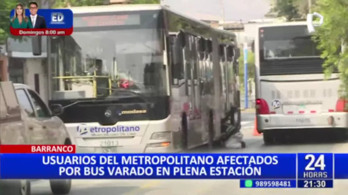 🔴 #EnVivo #24Horas | Metropolitano: reportan bus malogrado en Estación Bulevar en Barranco #PanamericanaTelevisión #PanamericanaNoticias #24Horas | Más detalles en ► ptv.pe/vivo