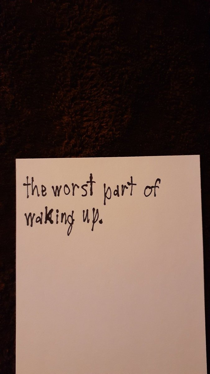 Gen_Vagueness's tweet image. Here, have another sentfrag, and then some more. These could be writing prompts, too.

#writing #WritingPrompts #sentencefragment #sentfrag