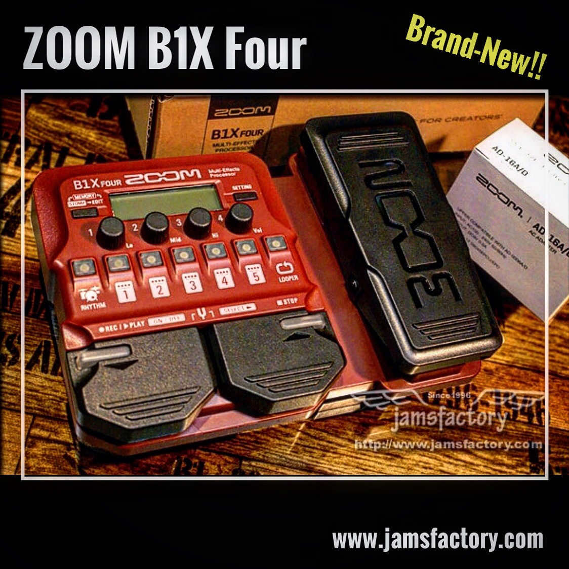 ZOOM B1 FOUR マルチエフェクトプロセッサー本体 B1 FOUR / B1X FOUR | ZOOM