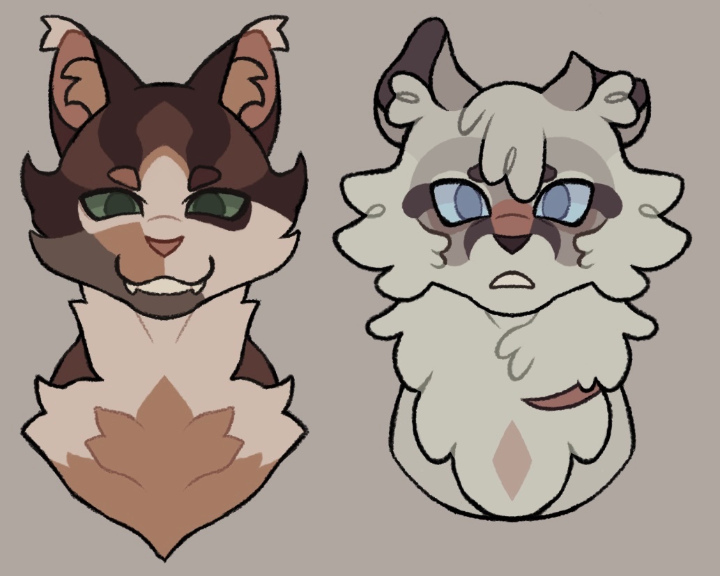 Splashtail🌊 &amp; Frostpaw❄️
#warriorcats