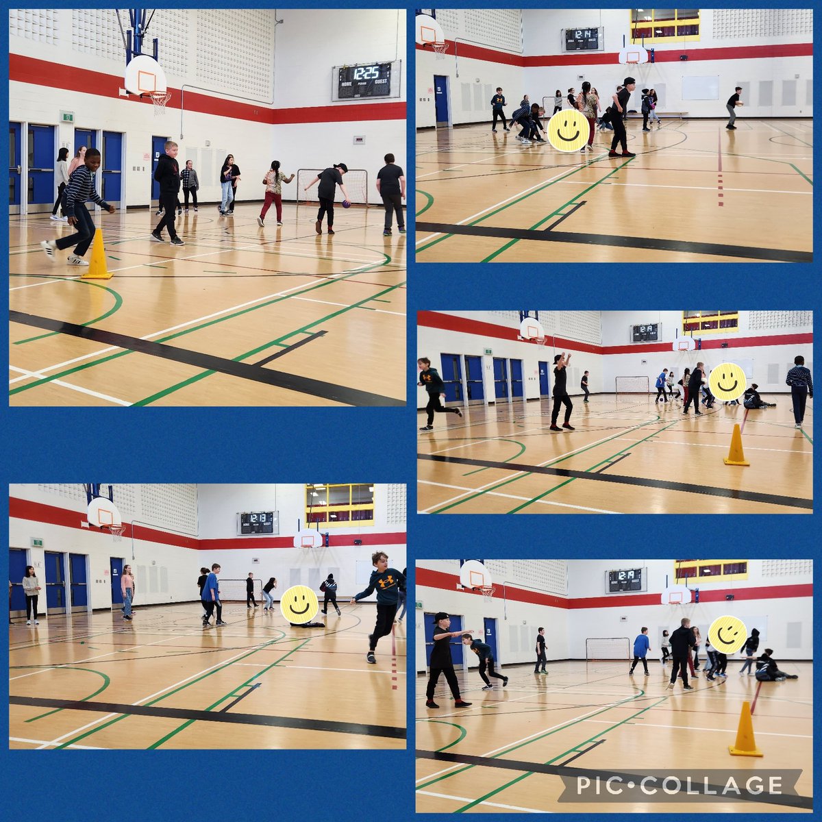 It was a super close game between our grade 5 class and Ms Edwards's class during lunch intermurals! @StTeresasSchoo1