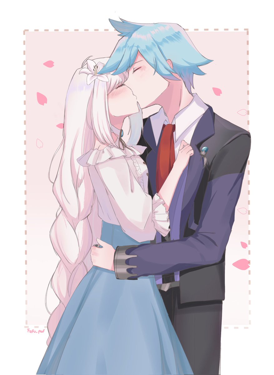fafu_paf's tweet image. Today is kissing day 🩵💎
I need to make more drawings of my secondary ship 💕

#ocxcanon #stevenstone #pkmn #yumeship