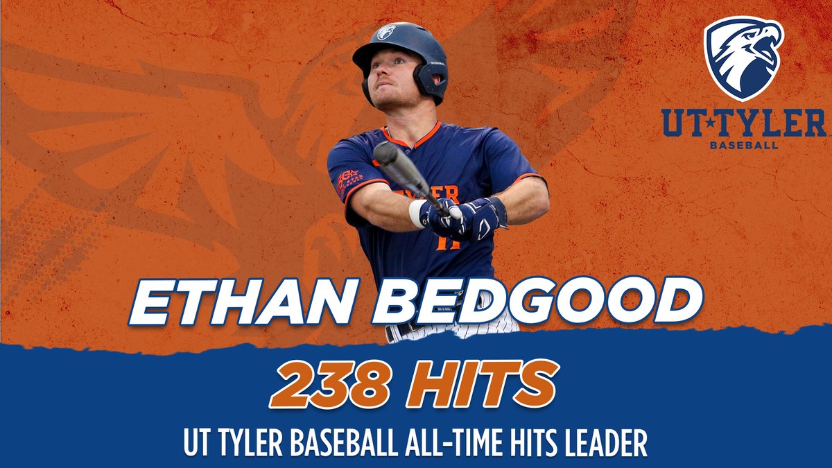 BASE | HISTORY FOR BEDGOOD! One of the best to ever put on a @uttylerbaseball uniform etched his name as the program's all-time career leader in hits this afternoon at Irwin Field. Congratulations Ethan Bedgood on a storied career on and off the field! #SWOOPSWOOP