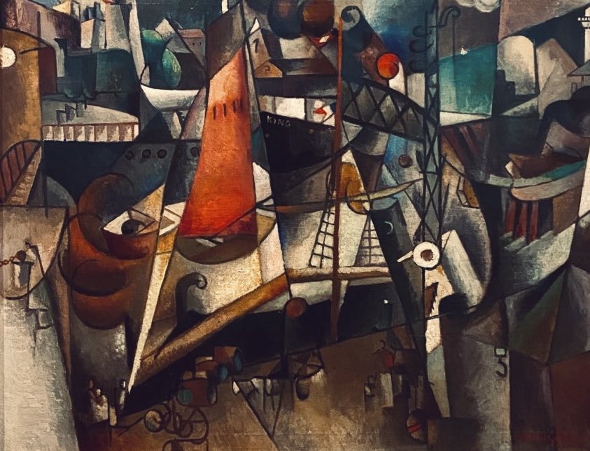 jaesasm's tweet photo. Albert Gilieze - The Port Marseille, 1912 https://t.co/lIJ4lxgj1J