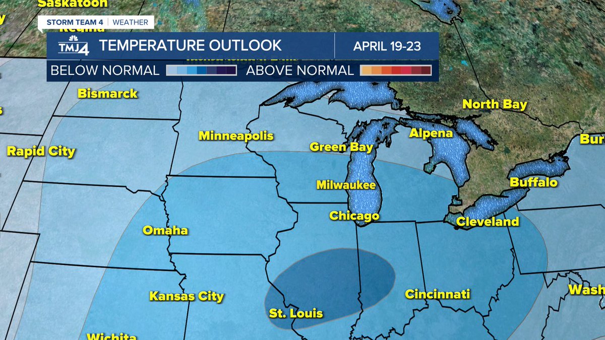 We are getting treated to a warm weekend, but by next weekend below average temperatures look likely. #wiwx