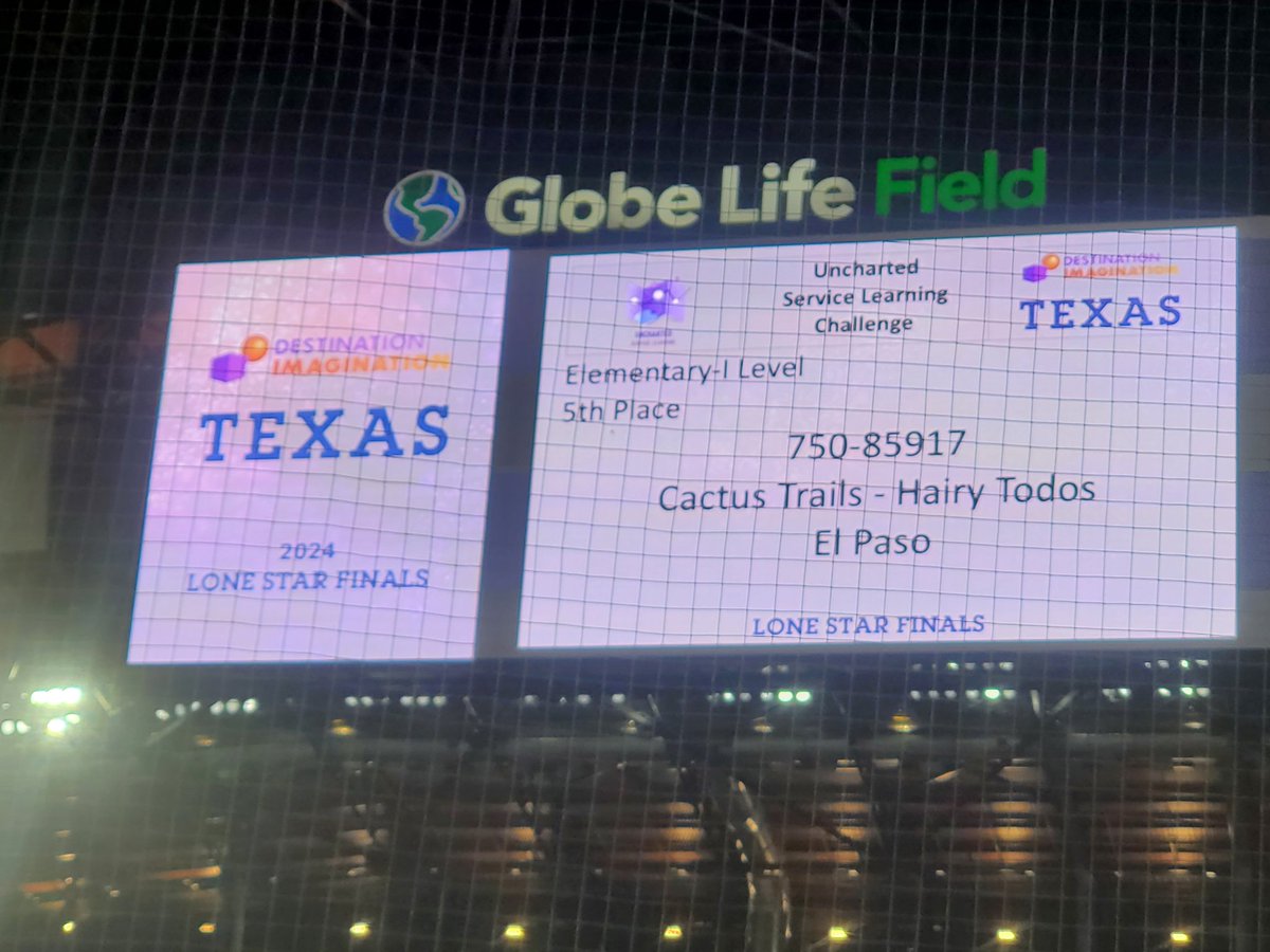 We're so excited! #TeamSISD is going to #GlobalFinals yahoo! - 5th place Service Learning challenge - Cactus Trails. @CCrosse_CI @CTrails_ES