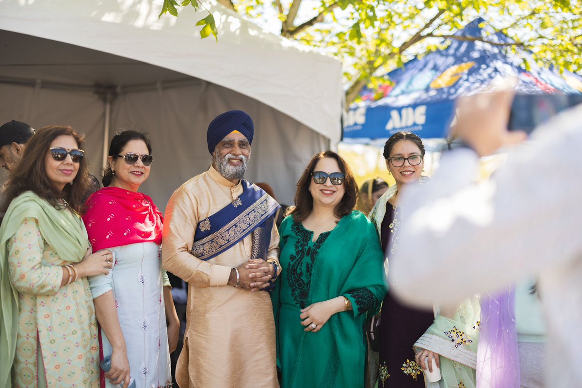 HarjitSajjan's tweet photo. Happy Vaisakhi, #Vancouver! What a great day for the Nagar Kirtan where we celebrate the birth of the Khalsa. Great to join thousands at the celebrations here in South Vancouver today. https://t.co/WlHt8rVWpb