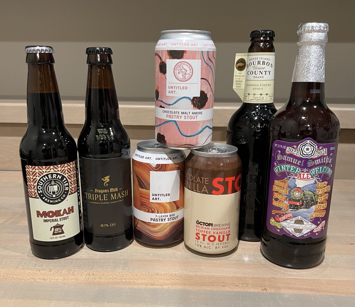 Stoked to have finally found @octopibrew Belgian Chocolate Toffee Vanilla Stout - been watching for it for 2 years!
May have picked up few others while I was at it.

#itsAlwaysStoutSeason #stout @DragonsMilk @GooseIsland @stbcbeer @untitledartbev @samsmithsbeer