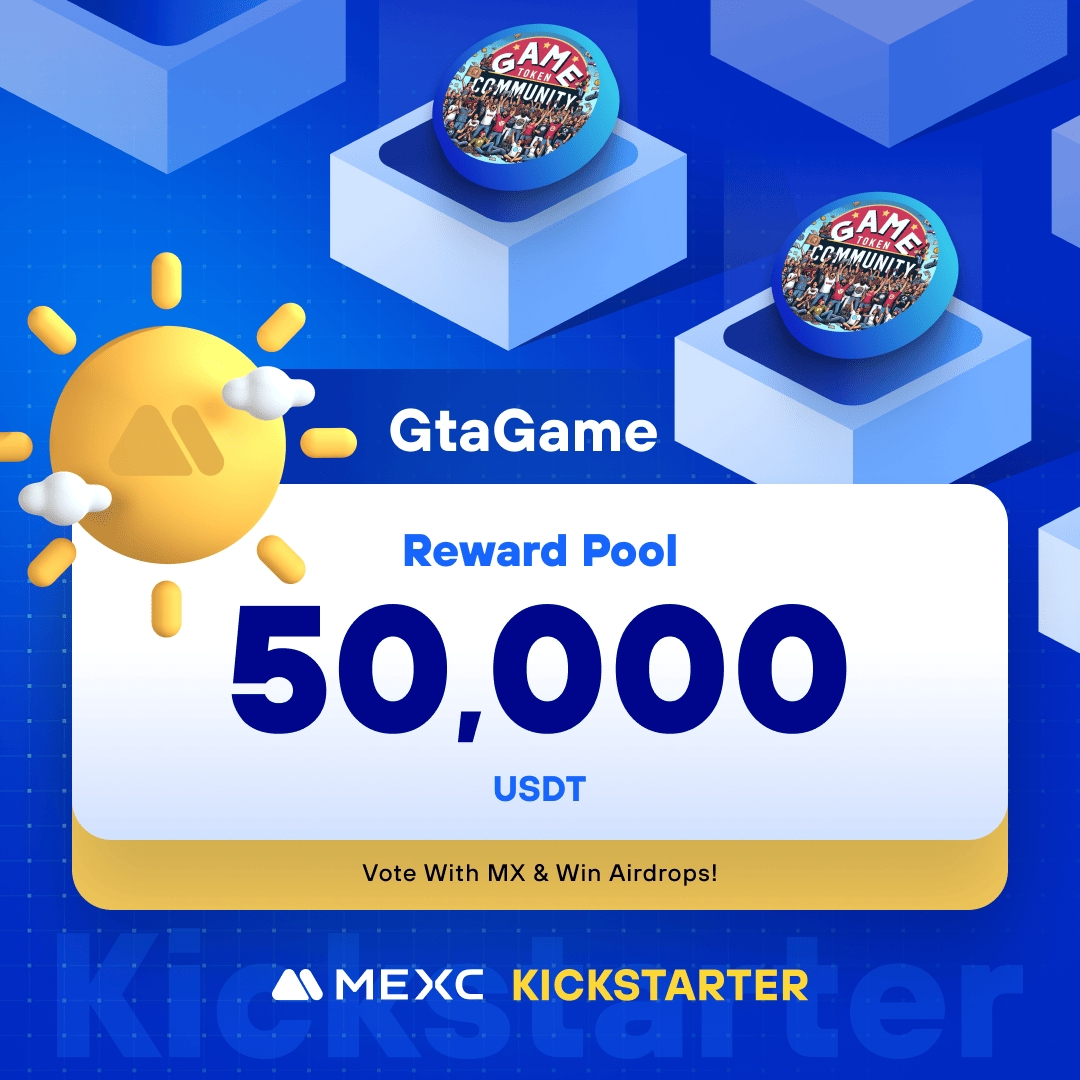 MEXC's tweet photo. .@GtaGameX, a community memecoin, is coming to #MEXCKickstarter 🚀 

🗳Vote with $MX to share massive airdrops
📈 $GGX/USDT Trading: 2024-04-15 08:00 (UTC)

Details: https://t.co/aQvhSPKuEs https://t.co/bREfnotnlU