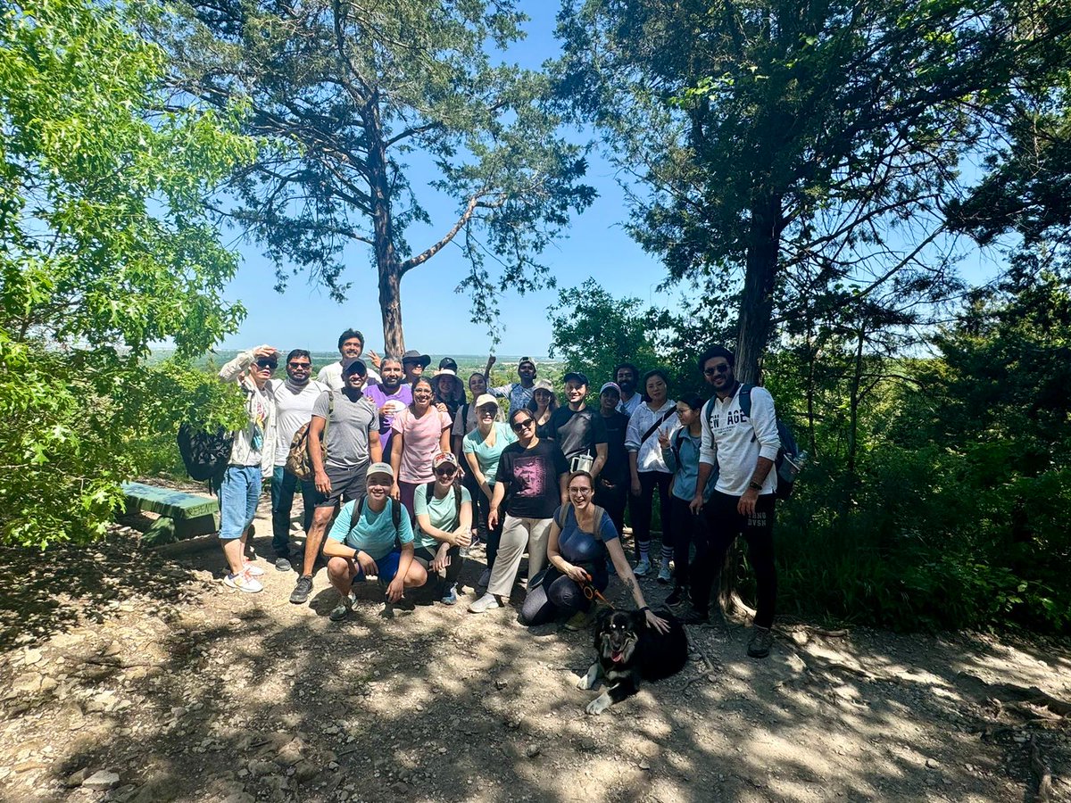 A delightful PDA hike! Sun, fun, and a few uphill battles (literally). Thanks everyone for making it memorable ! <a href="/utswpda/">PDA at UTSW</a> #postdoc #postdoclife #Hike