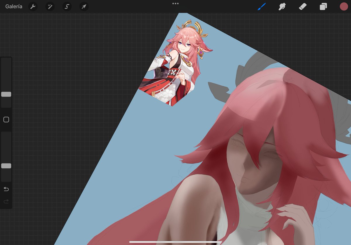 Lunaiuu_'s tweet photo. Wip Yae 🌸🦊 #yaemiko https://t.co/Xn9xuDKQWX