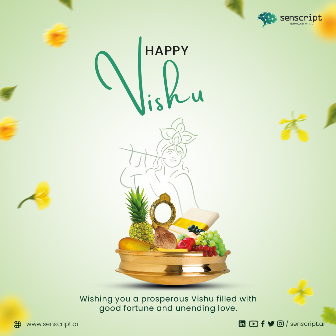 senscript's tweet image. Happy Vishu !

Wishing you all a year filled with joy, prosperity, and new beginnings.

#Vishu #HappyVishu #Kerala #Celebration #Tradition #Senscript