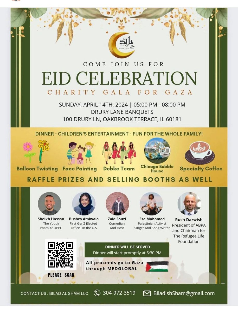 Happy to be sponsors at this great Charity Gala for Gaza Event! We hope to see you there!