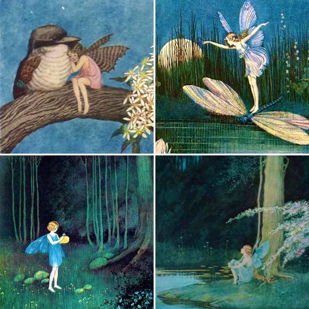 The enigmatic fairies of Ida Rentoul Outhwaite. #FolkloreSunday #illustration #vintage #art #1920s
