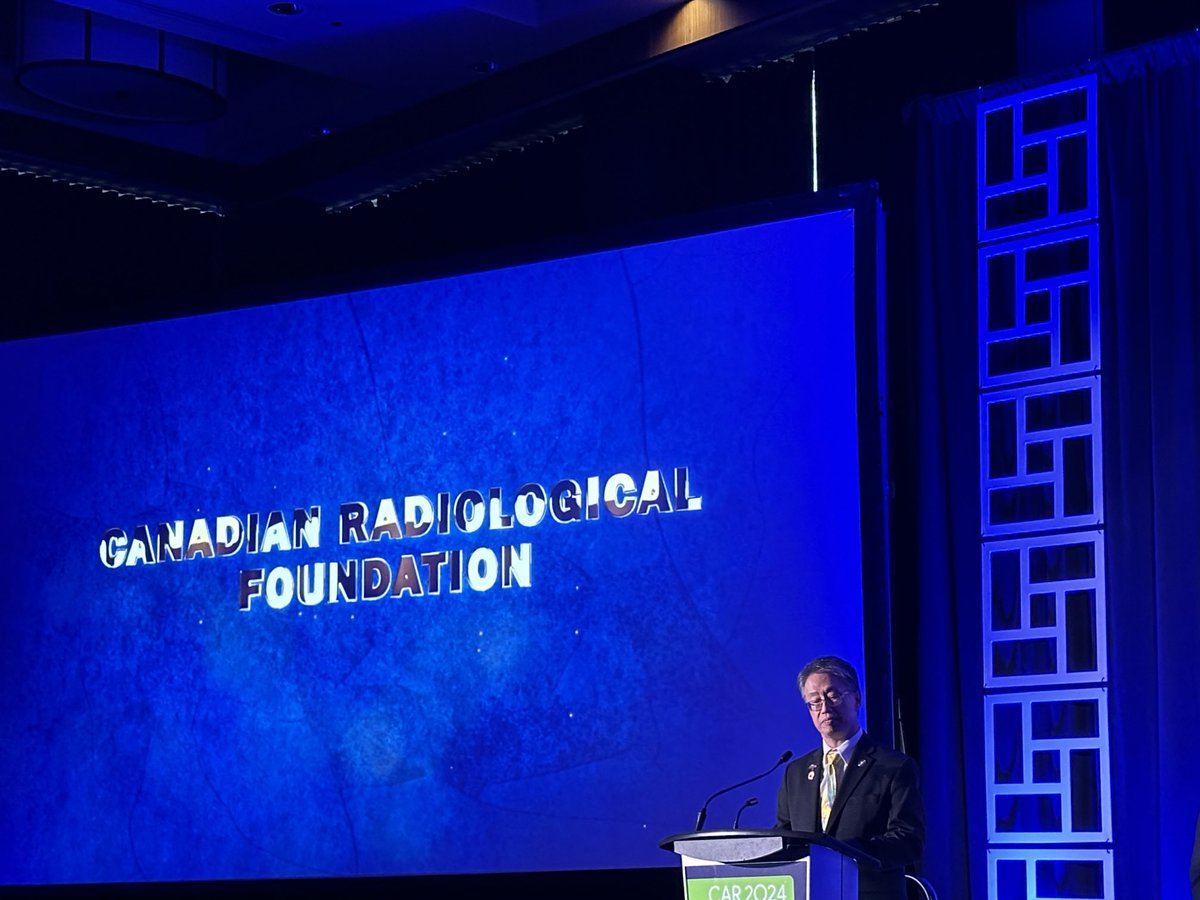 CRF President ⁦<a href="/Emil_LeeMD/">Dr. Emil Lee</a>⁩ presenting awards for research and education at #CAR2024. 🇨🇦 Radiology research is alive and very well. Congrats to all. 👏👏⁦@CARadiologists⁩ ⁦<a href="/BCRadSoc/">BCRS</a>⁩