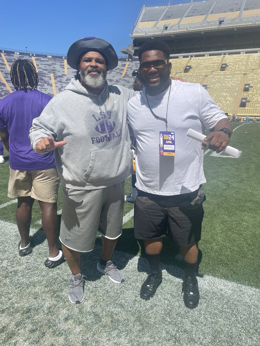 Coach Bo D x Fav 🔥🏈…. The Boyz Are Back In Town 😤 @LSUfootball @ESPNRadioNOLA